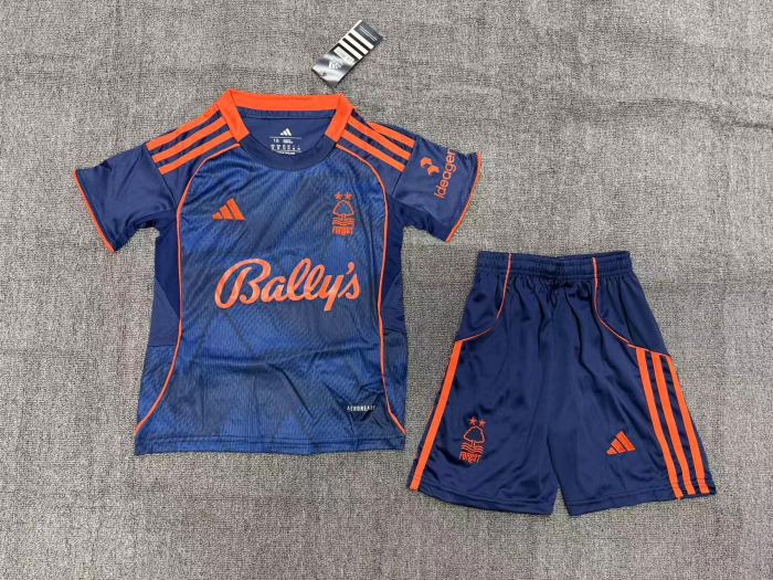 נוטינגהאם פורסט חולצה שלישית 2025/26 ילדים כולל מכנס