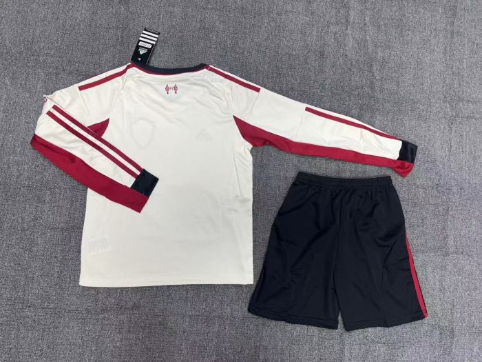 ליברפול חולצת חוץ ארוכה 26\2025 ילדים כולל מכנס