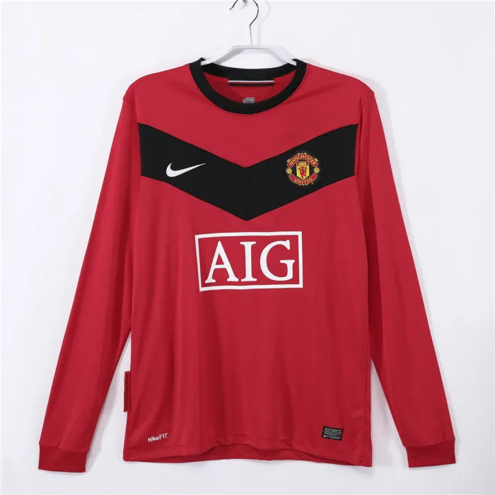 מנצ'סטר יונייטד חלצת בית ארוכה רטרו 2009/10